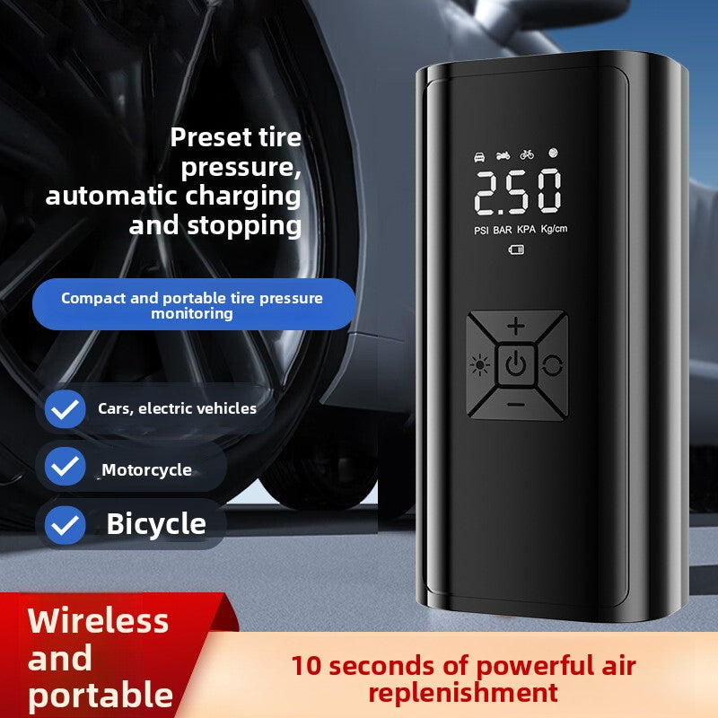 Car-mounted portable air pump