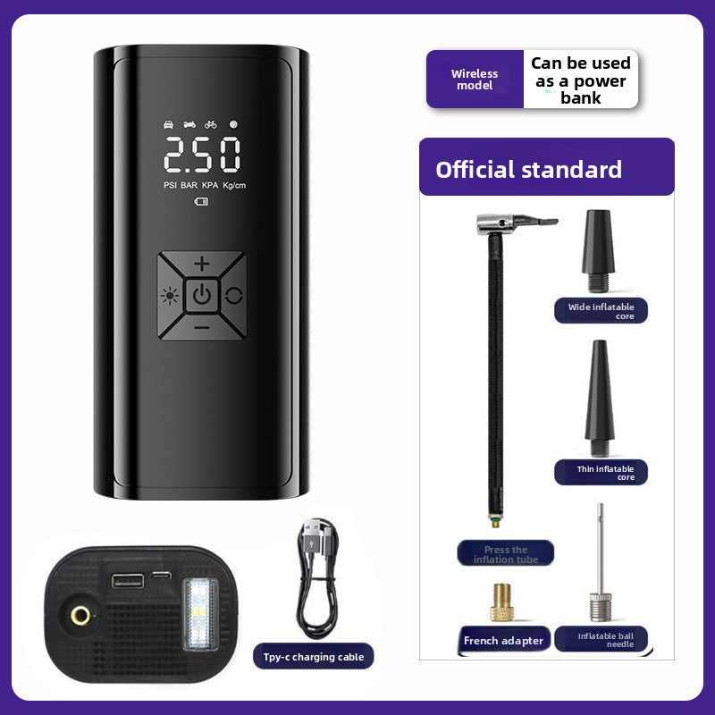 Car-mounted portable air pump